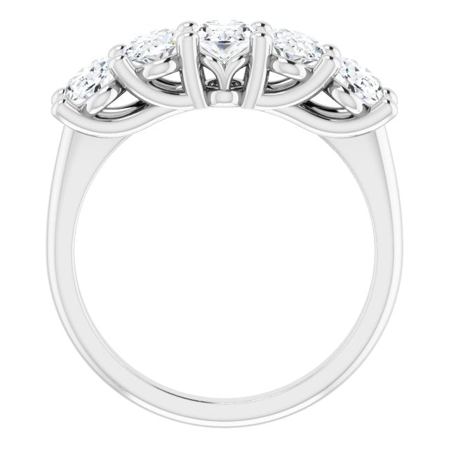 1.05 ct. Oval Cut Diamond Wedding Band-VIRABYANI